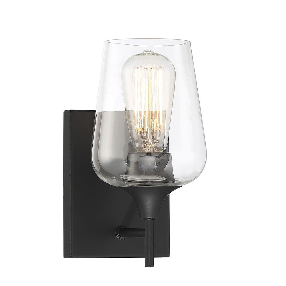 Savoy House Octave 1-Light Wall Sconce in Matte Black 9-4030-1-BK