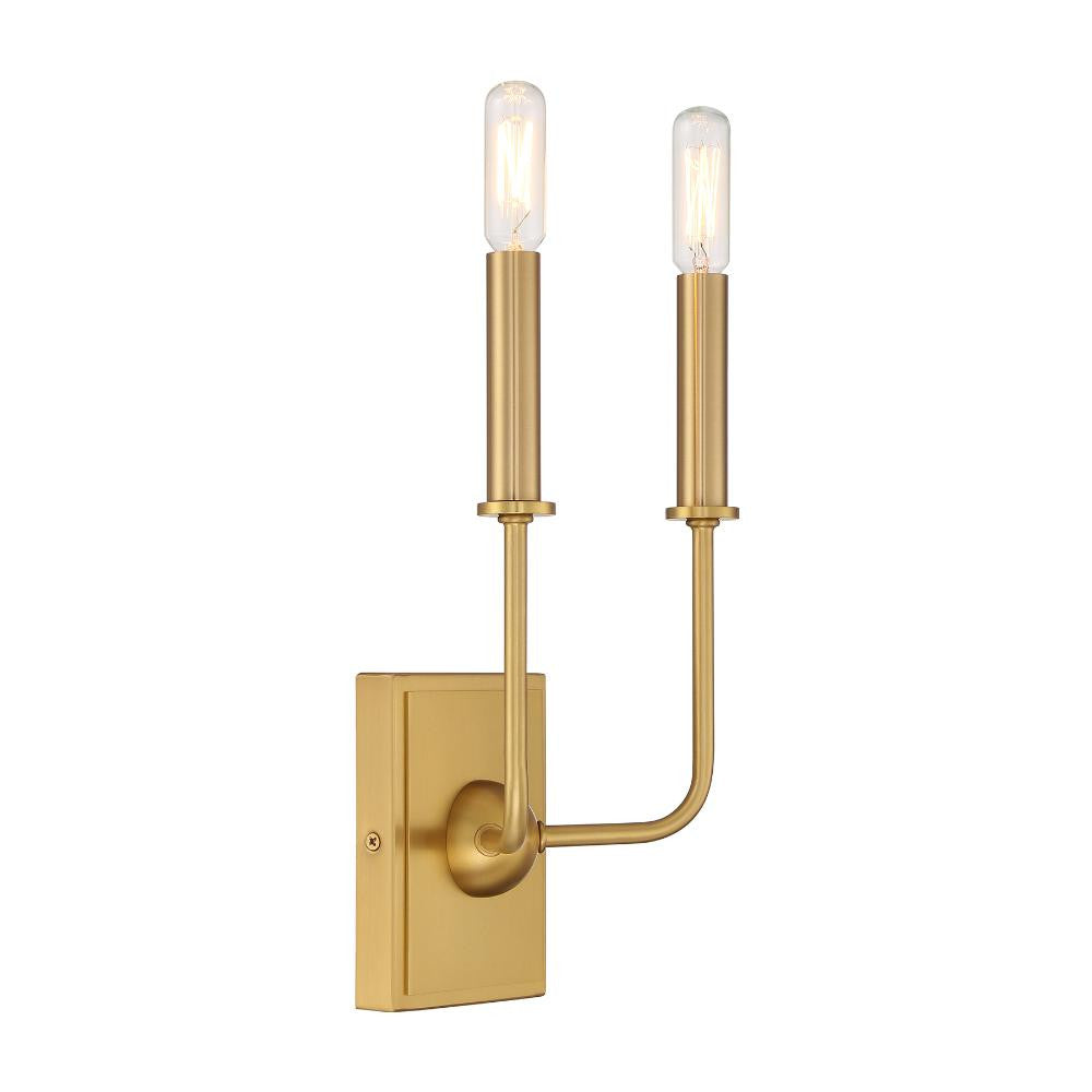 Savoy House Avondale 2-Light Wall Sconce in Warm Brass 9-4044-2-322