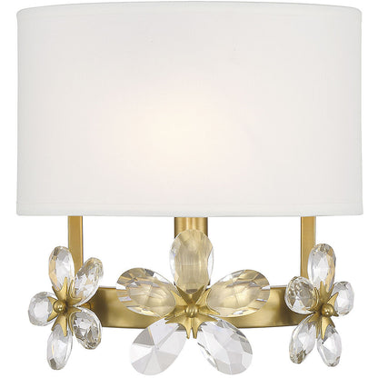 Savoy House Dahlia 1-Light Wall Sconce in Warm Brass 9-4364-1-322