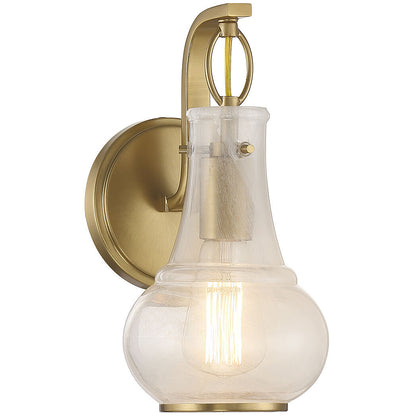 Savoy House Adams 1-Light Wall Sconce in Warm Brass 9-4417-1-322