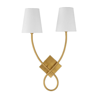 Savoy House Barclay 2-Light Wall Sconce in Warm Brass 9-4928-2-322