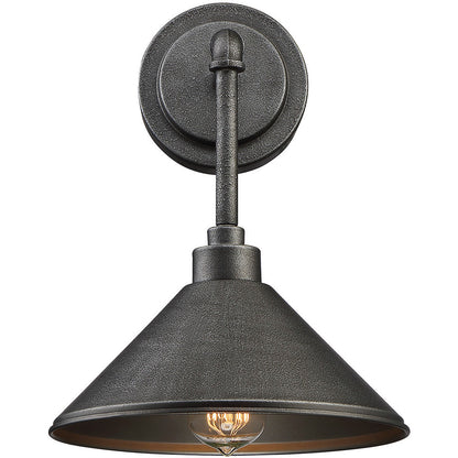 Savoy House Dansk 1 Light Damp Rated Sconce in Galvanized Metal 9-6074-1-90