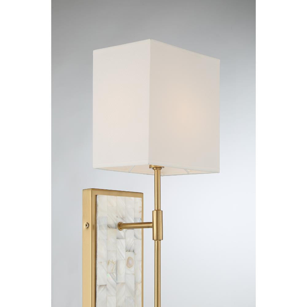 Savoy House Eastover 1-Light Wall Sconce in Warm Brass 9-6512-1-322