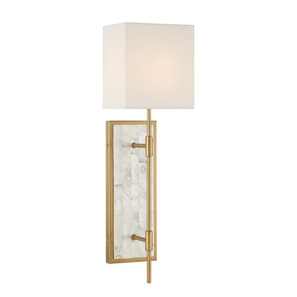 Savoy House Eastover 1-Light Wall Sconce in Warm Brass 9-6512-1-322