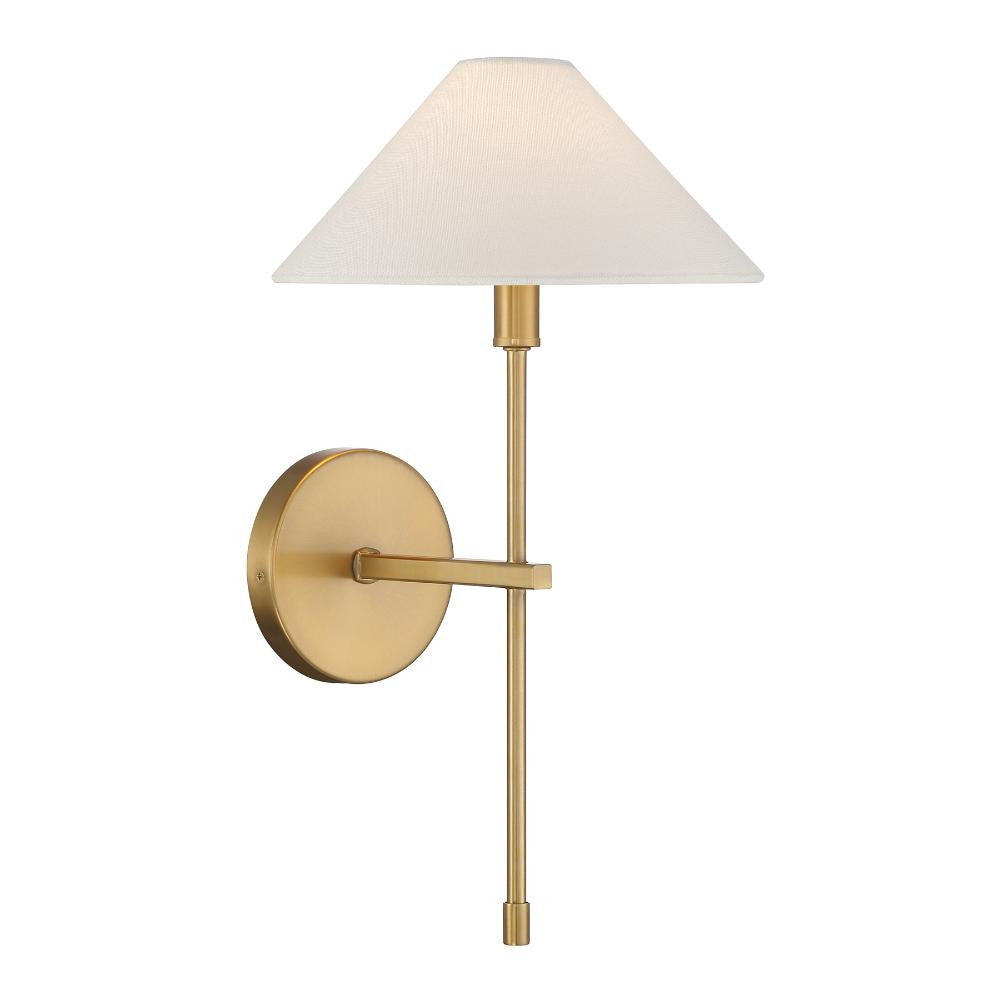 Savoy House Avon 1-Light Wall Sconce in Warm Brass 9-6608-1-322