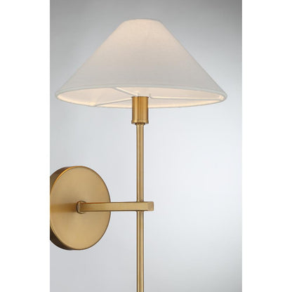 Savoy House Avon 1-Light Wall Sconce in Warm Brass 9-6608-1-322