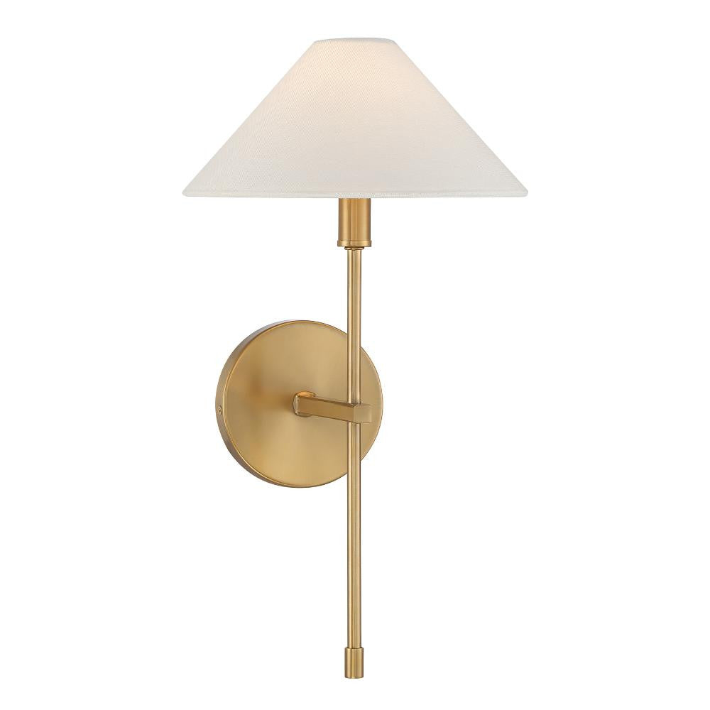 Savoy House Avon 1-Light Wall Sconce in Warm Brass 9-6608-1-322