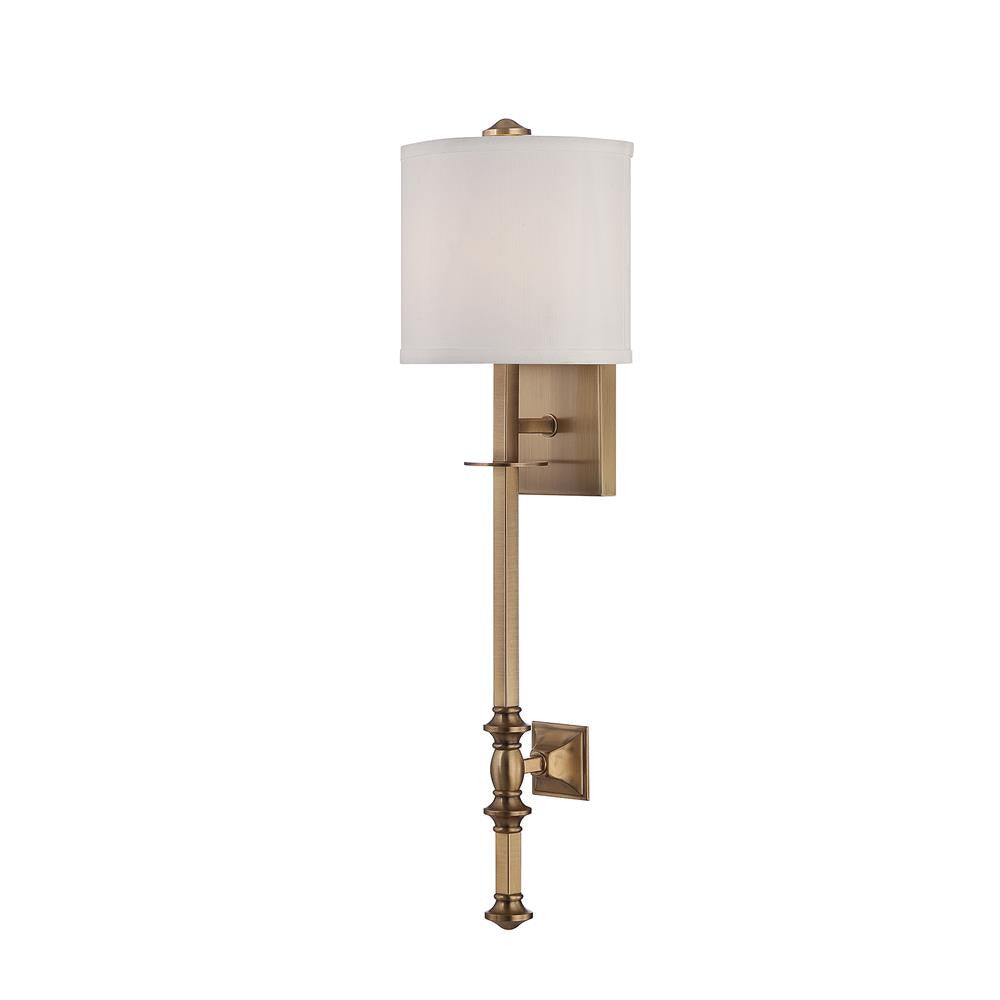 Savoy House Devon 1-Light Wall Sconce in Warm Brass 9-7140-1-322