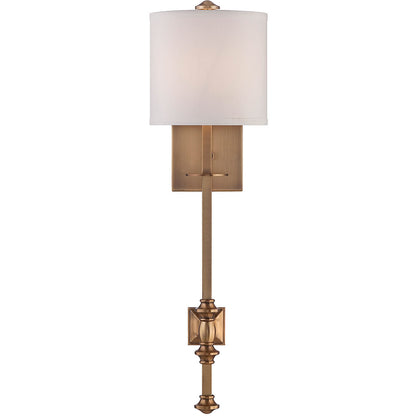 Savoy House Devon 1-Light Wall Sconce in Warm Brass 9-7140-1-322