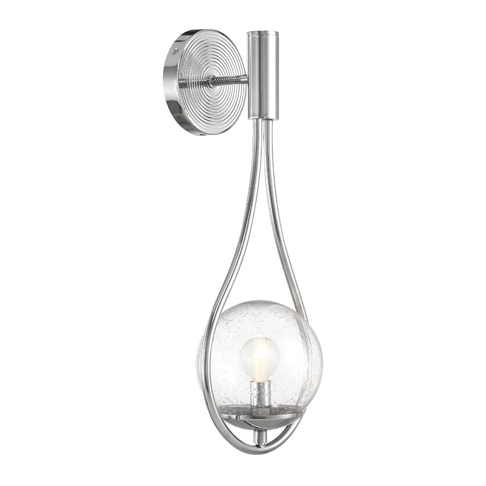 Savoy House Encino 1-Light Wall Sconce in Polished Chrome 9-7193-1-11