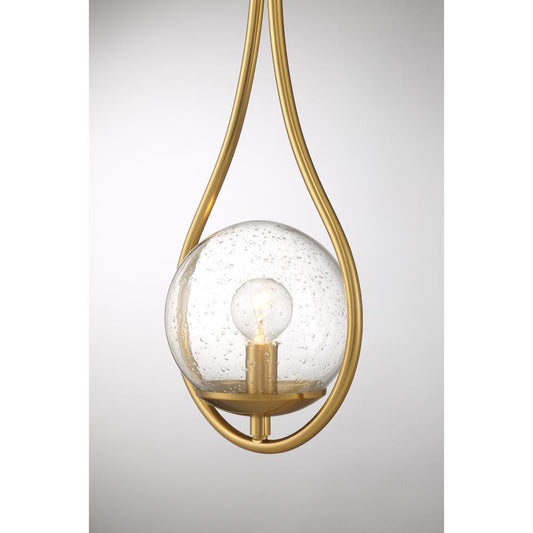 Savoy House Encino 1-Light Wall Sconce in Warm Brass 9-7193-1-322