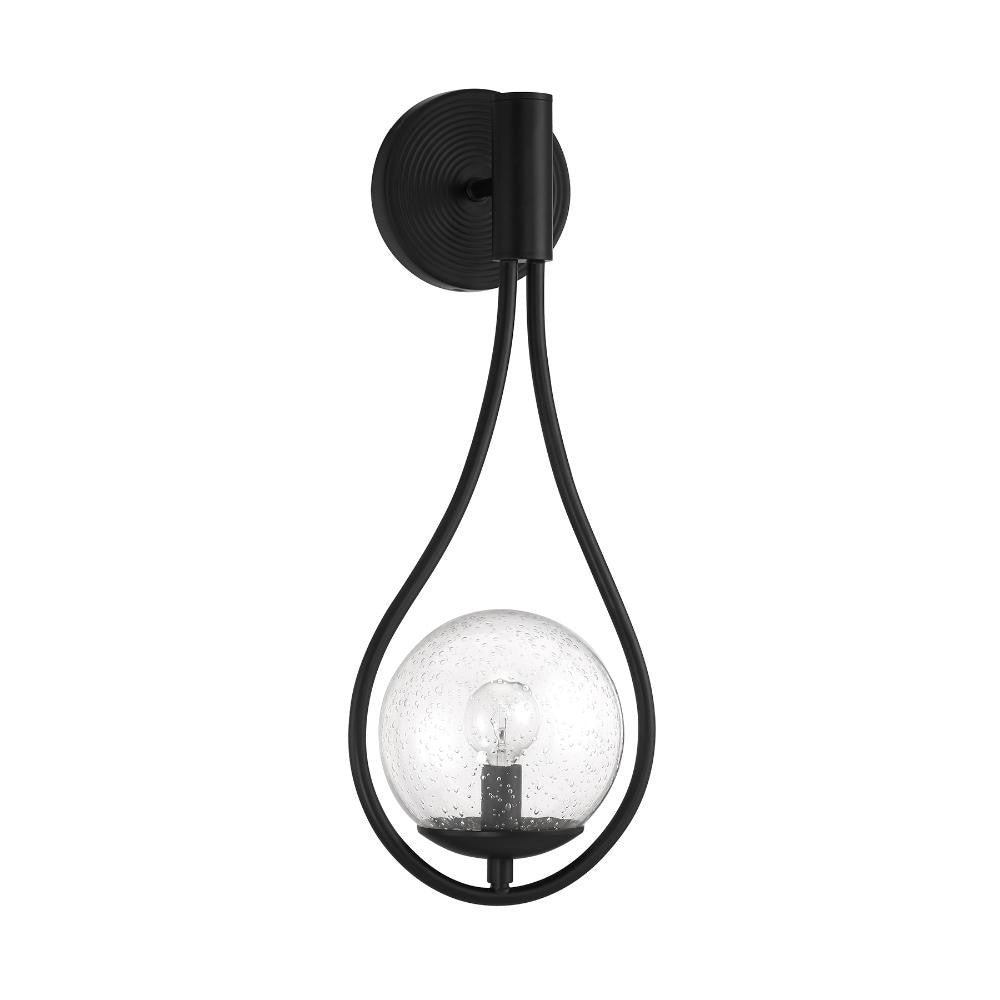 Savoy House Encino 1-Light Wall Sconce in Matte Black 9-7193-1-89