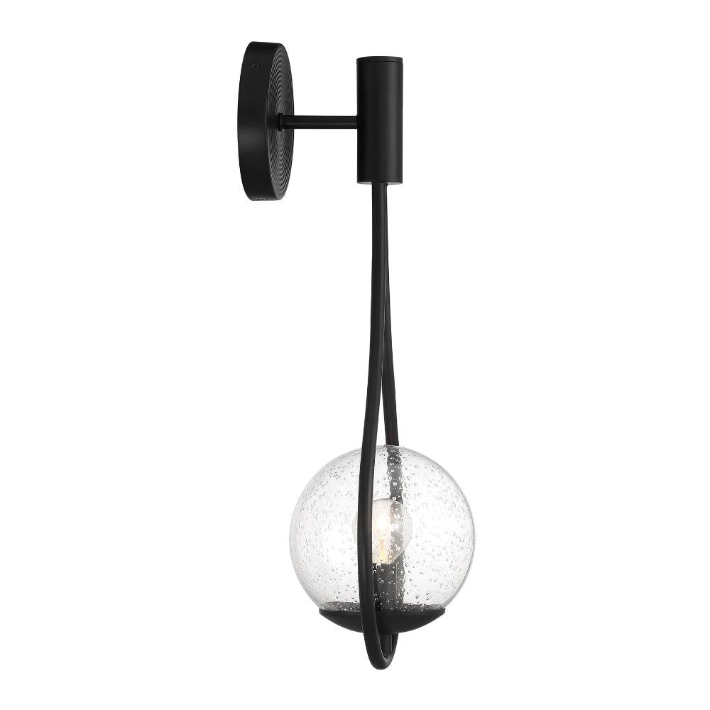 Savoy House Encino 1-Light Wall Sconce in Matte Black 9-7193-1-89