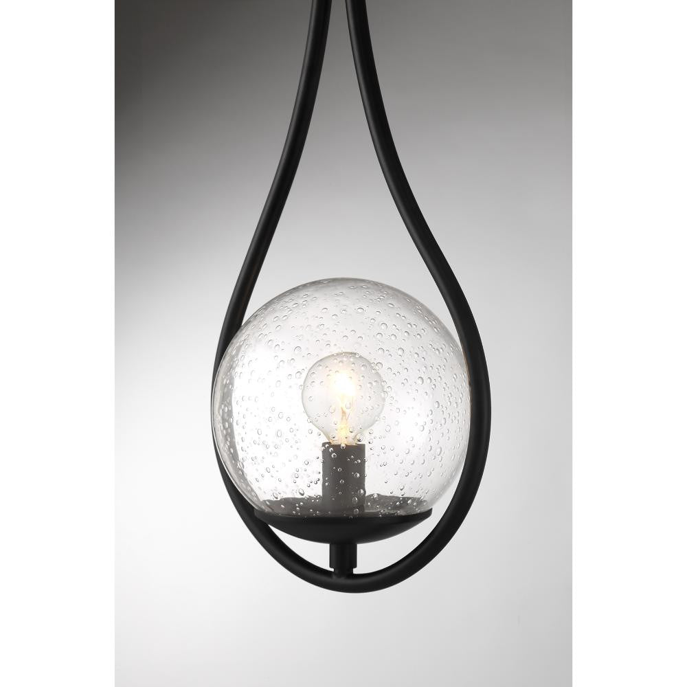 Savoy House Encino 1-Light Wall Sconce in Matte Black 9-7193-1-89