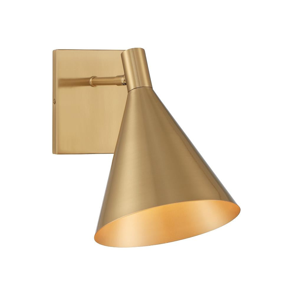 Savoy House Pharos 1-Light Adjustable Wall Sconce in Noble Brass by Breegan Jane 9-8002CP-1-127