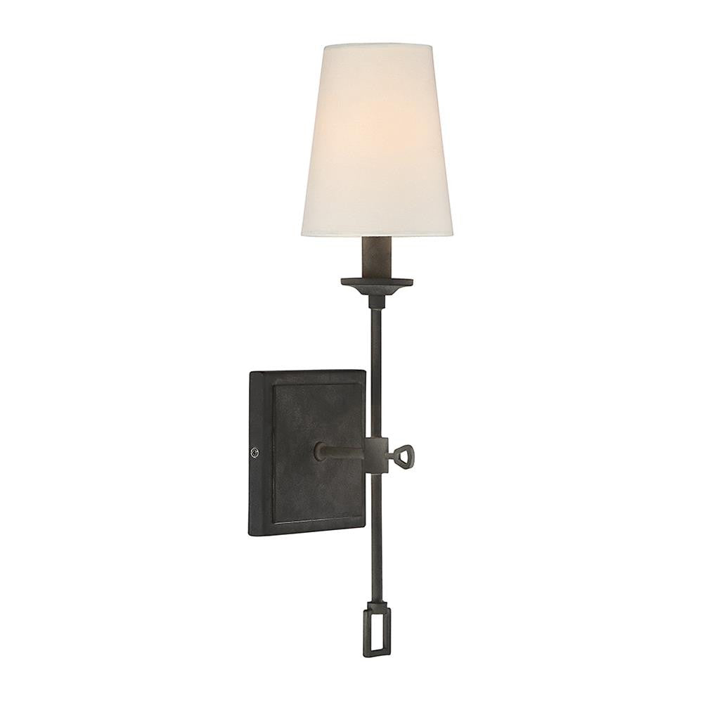 Savoy House Lorainne 1-Light Wall Sconce in Oxidized Black 9-9004-1-88