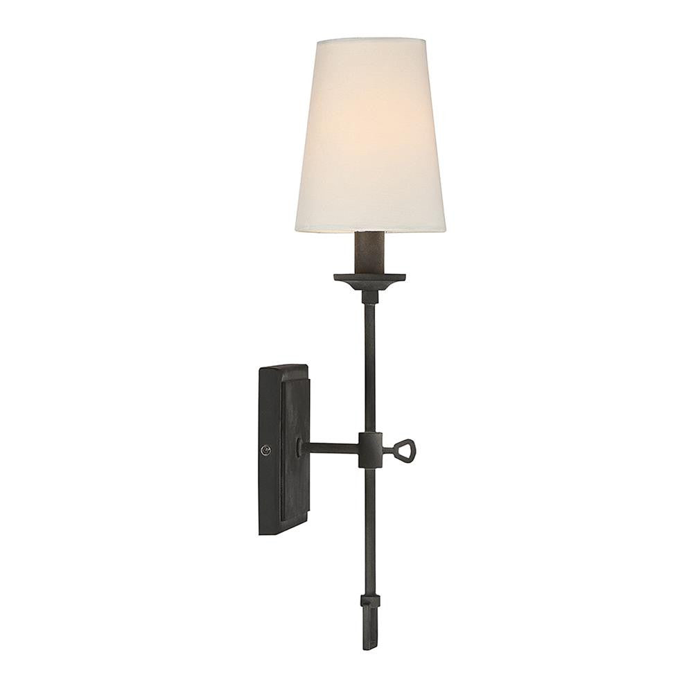 Savoy House Lorainne 1-Light Wall Sconce in Oxidized Black 9-9004-1-88