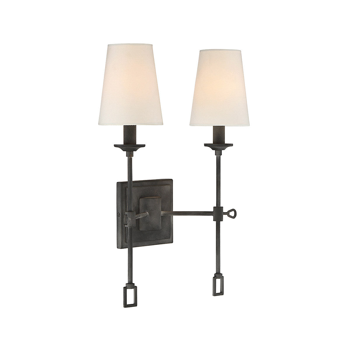 Savoy House Lorainne 2-Light Wall Sconce in Oxidized Black 9-9004-2-88