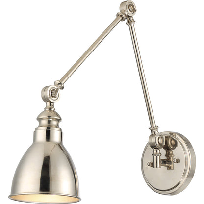 Savoy House Dakota 1 Light Adjustable Sconce in Polished Nickel 9-960-1-109