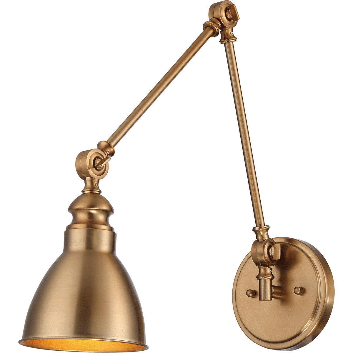 Savoy House Dakota 1 Light Adjustable Sconce in Warm Brass 9-960-1-322