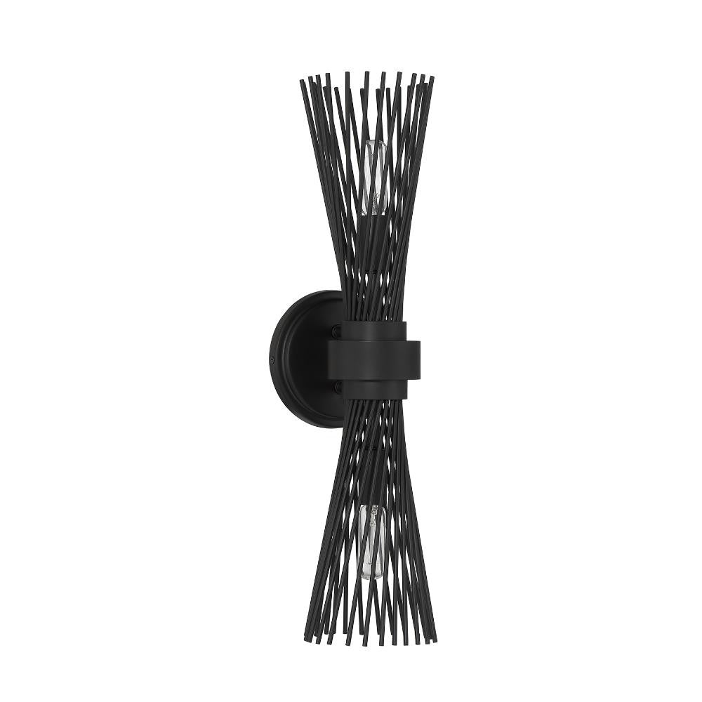 Savoy House Longfellow 2-Light Wall Sconce in Matte Black 9-9603-2-89