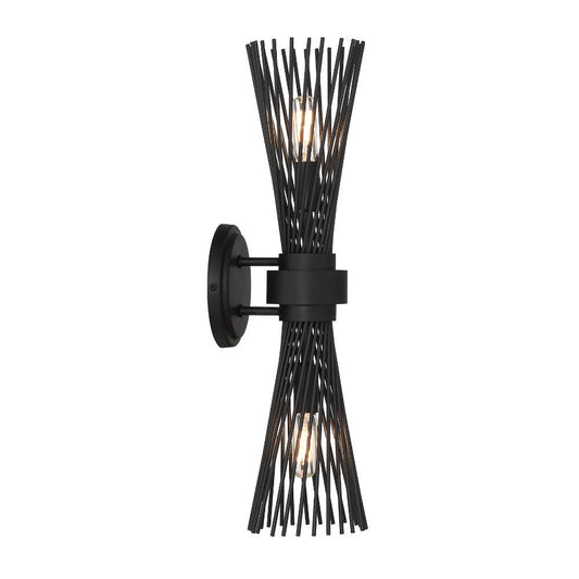 Savoy House Longfellow 2-Light Wall Sconce in Matte Black 9-9603-2-89