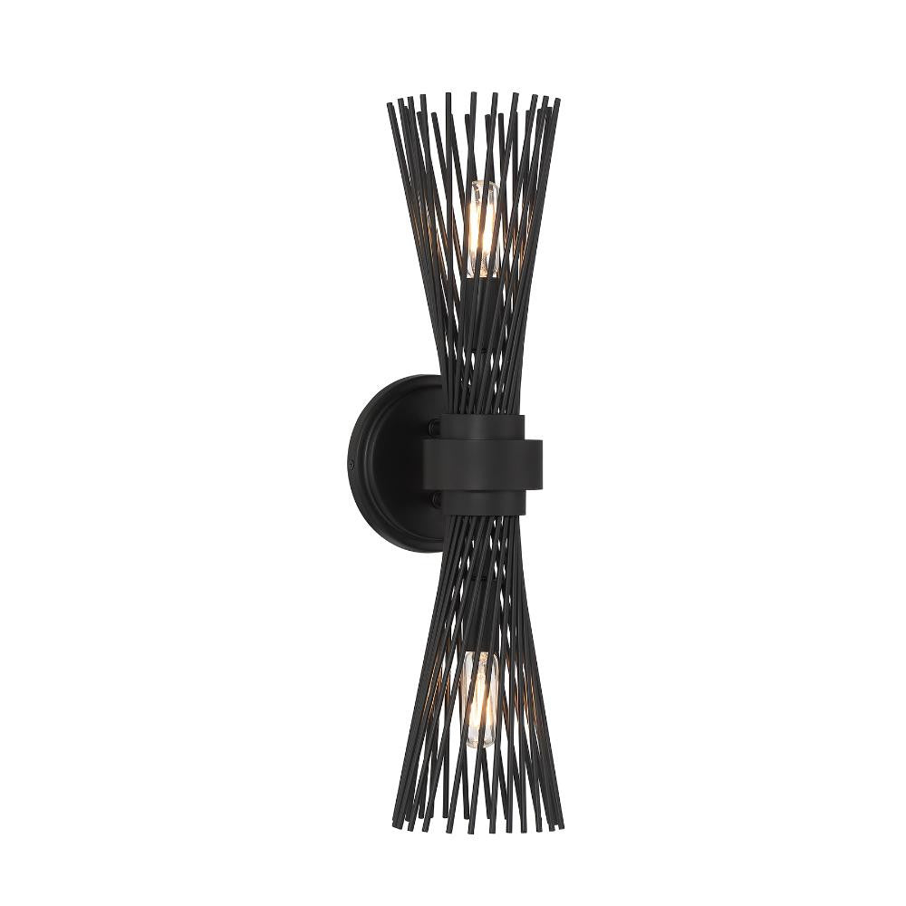 Savoy House Longfellow 2-Light Wall Sconce in Matte Black 9-9603-2-89