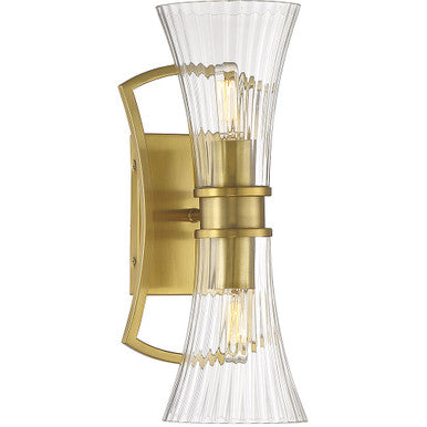 Savoy House Bennington 2-Light Wall Sconce in Warm Brass 9-9702-2-322