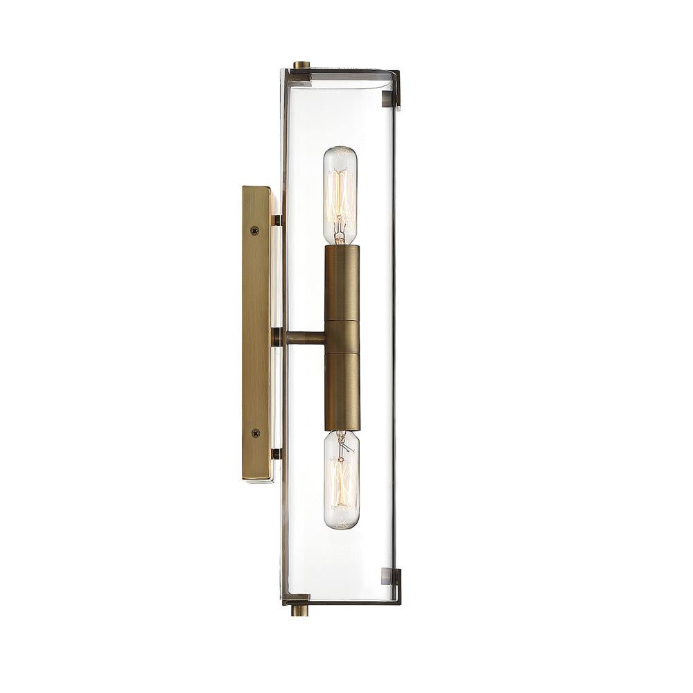 Savoy House Winfield 2-Light Wall Sconce in Warm Brass 9-9771-2-322