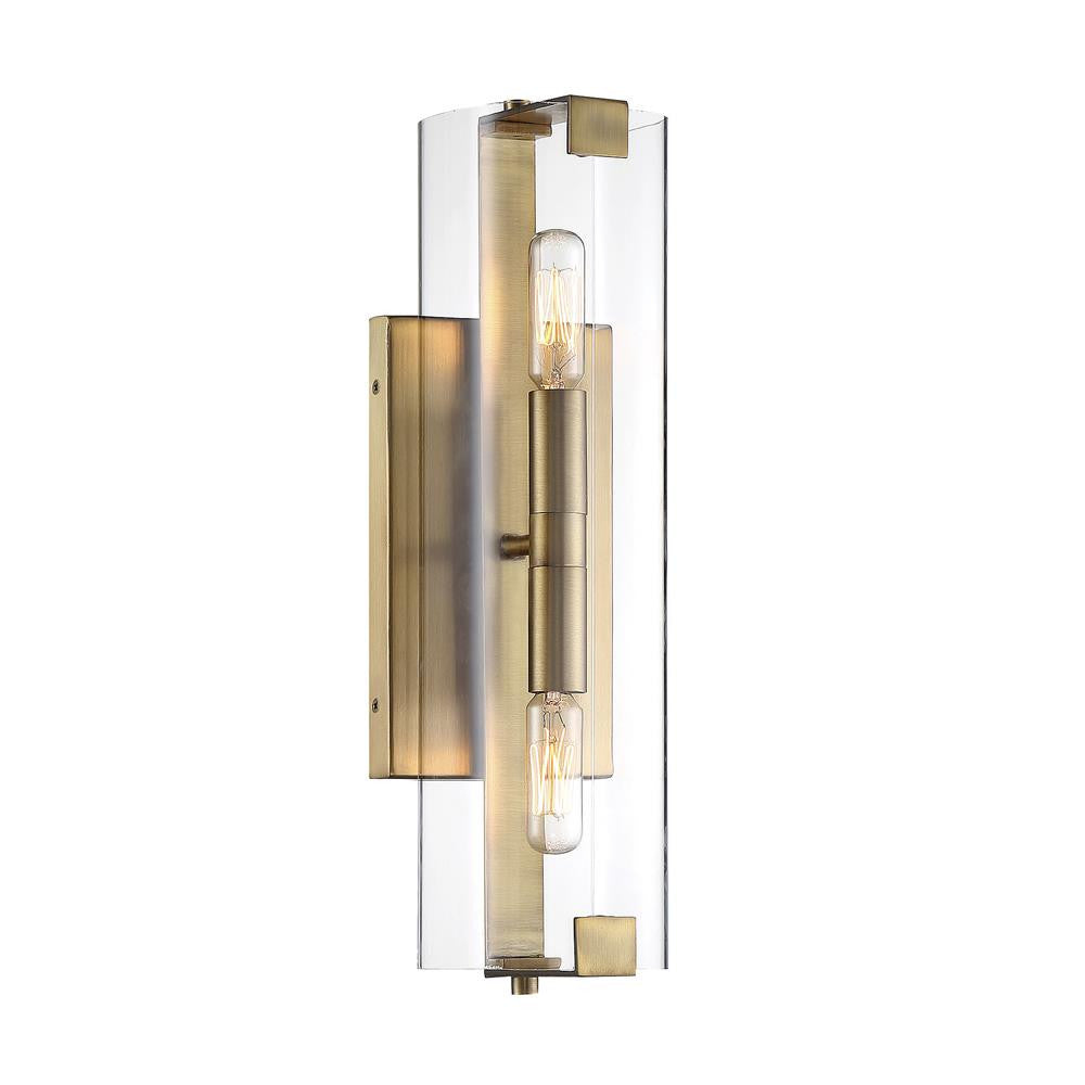 Savoy House Winfield 2-Light Wall Sconce in Warm Brass 9-9771-2-322