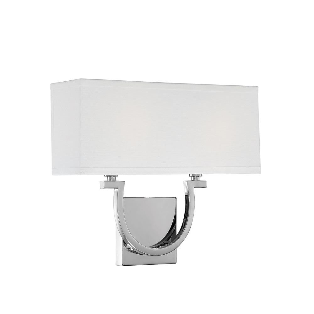 Savoy House Rhodes 2-Light Wall Sconce in Polished Nickel 9-998-2-109