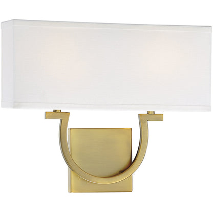 Savoy House Rhodes 2-Light Wall Sconce in Warm Brass 9-998-2-322