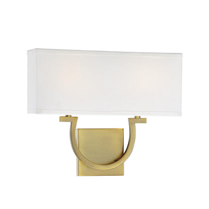 Savoy House Rhodes 2-Light Wall Sconce in Warm Brass 9-998-2-322