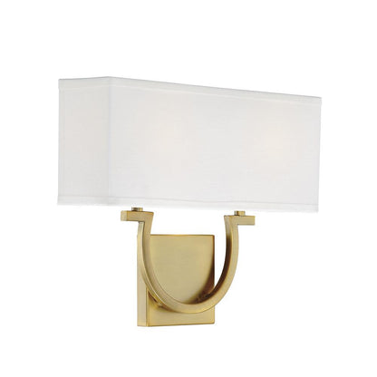 Savoy House Rhodes 2-Light Wall Sconce in Warm Brass 9-998-2-322