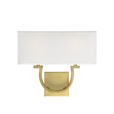 Savoy House Rhodes 2-Light Wall Sconce in Warm Brass 9-998-2-322