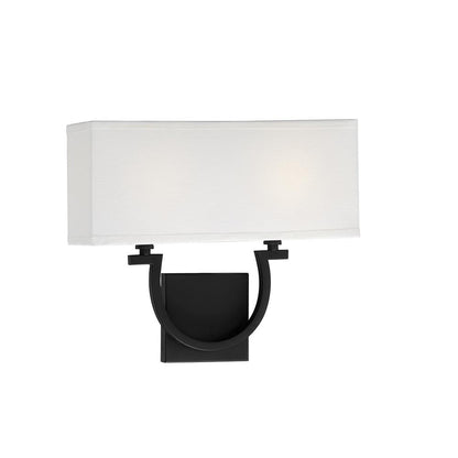 Savoy House Rhodes 2-Light Wall Sconce in Matte Black 9-998-2-89