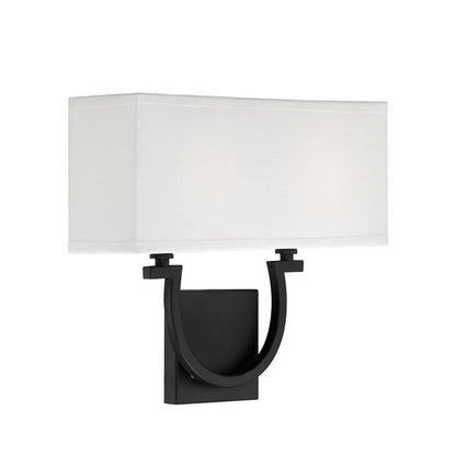 Savoy House Rhodes 2-Light Wall Sconce in Matte Black 9-998-2-89