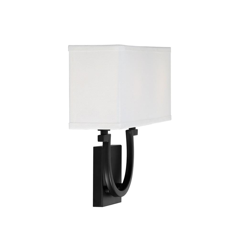 Savoy House Rhodes 2-Light Wall Sconce in Matte Black 9-998-2-89