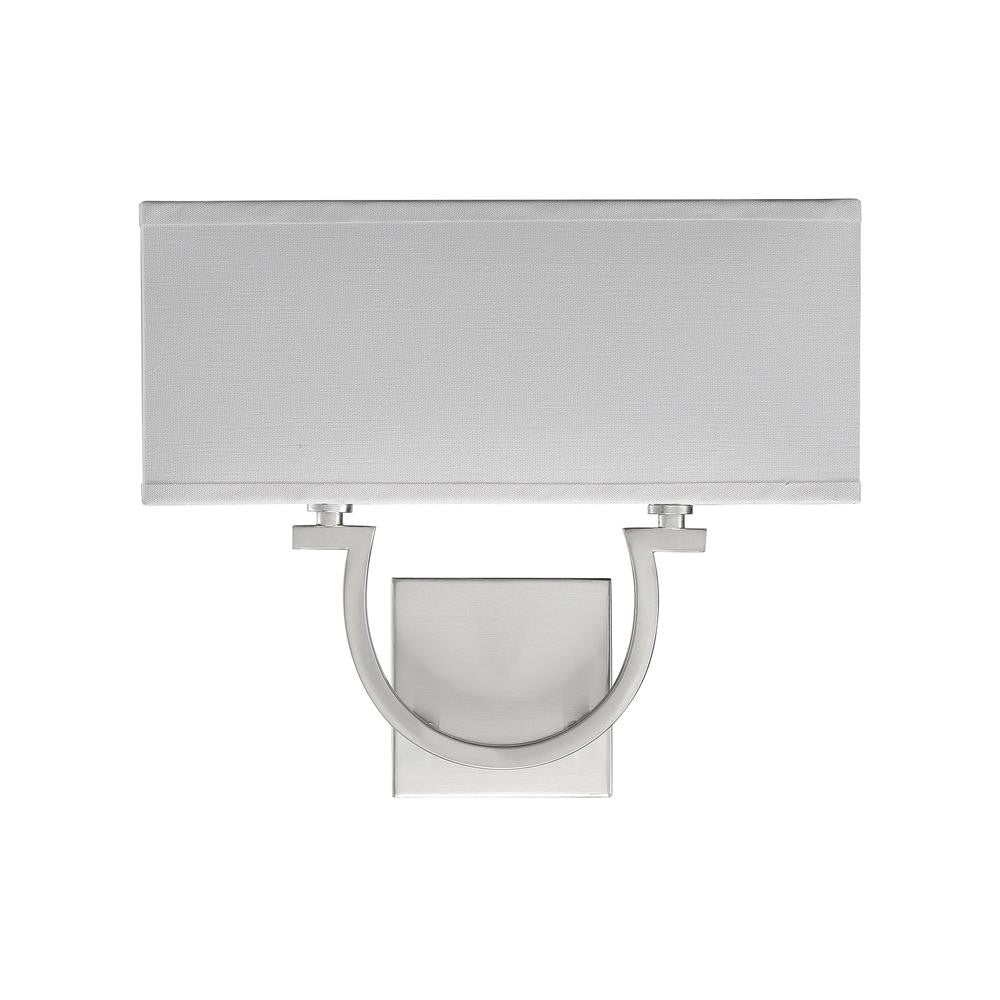 Savoy House Rhodes 2-Light Wall Sconce in Satin Nickel 9-998-2-SN