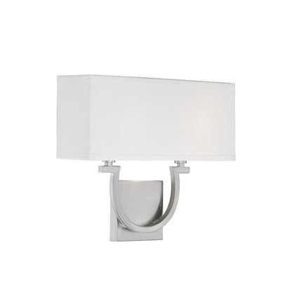 Savoy House Rhodes 2-Light Wall Sconce in Satin Nickel 9-998-2-SN