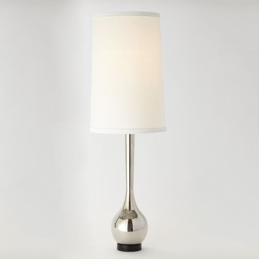 Global Views Bulb Vase Table Lamp Nickel 9.90866