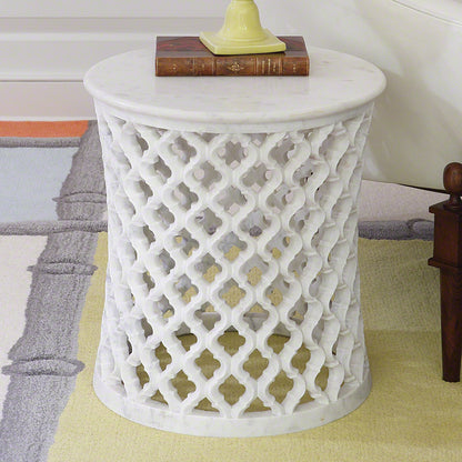 Global Views Marble Arabesque Side Table 9.91790