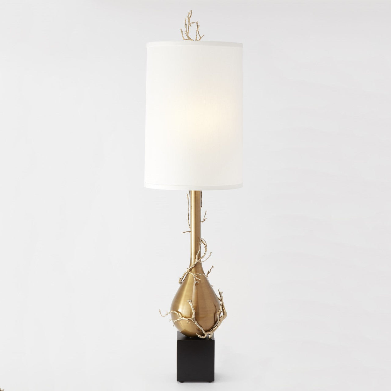 Global Views Twig Bulb Floor Lamp Brass 9.91964