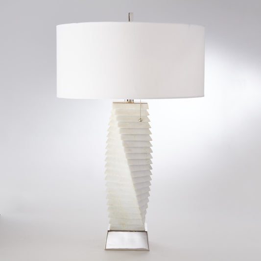 Global Views Twisted Marble Lamp 9.92045