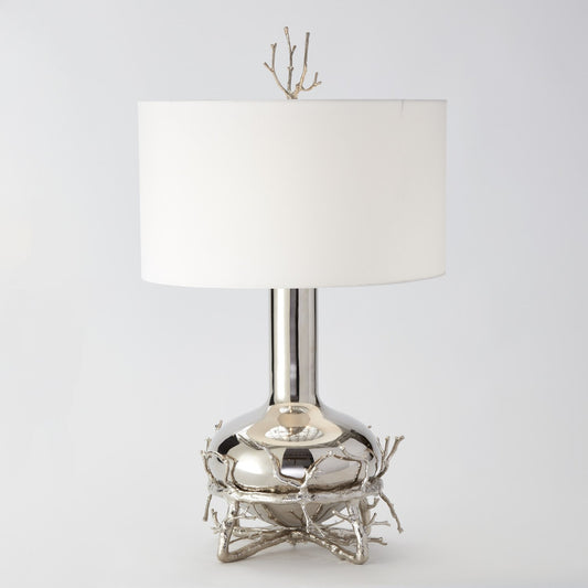 Global Views Fat Nickel Twig Table Lamp 9.92090