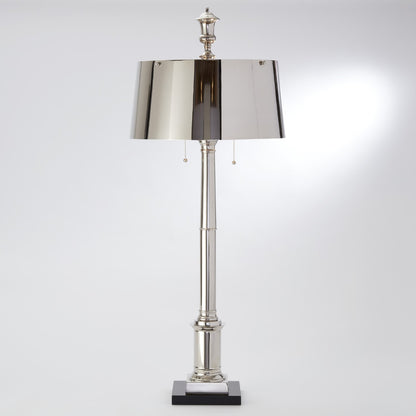 Global Views Library Lamp Nickel 9.92229