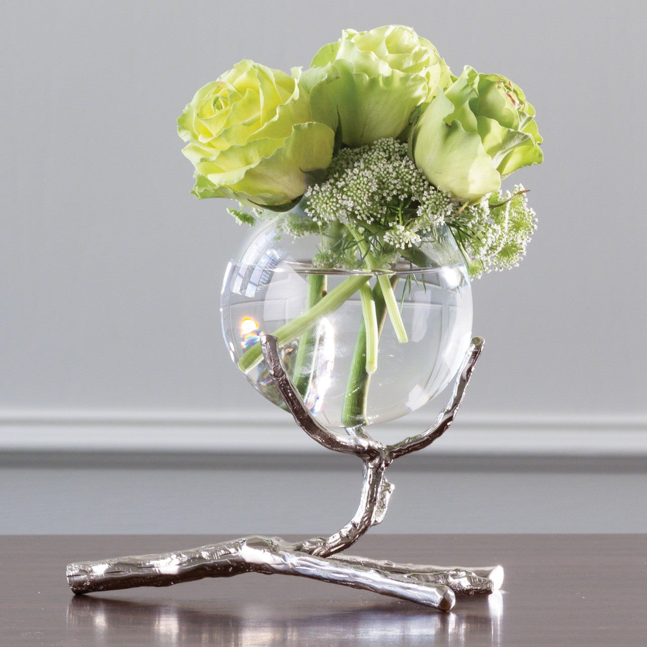 Global Views Twig Vase Holder Nickel 9.92659