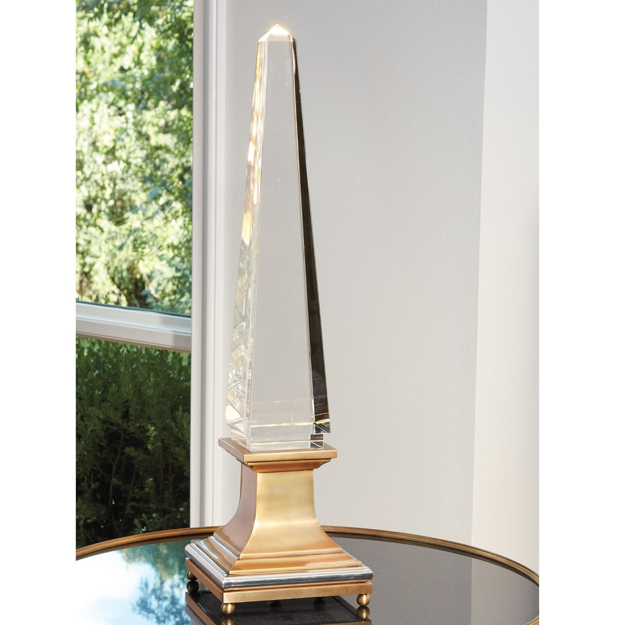 Global Views Illuminated Crystal Obelisk 9.92682