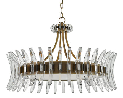 Currey & Co. Coquette Brass Chandelier 9000-0014