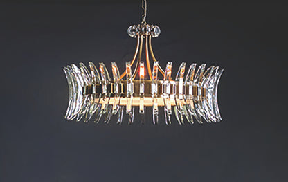 Currey & Co. Coquette Brass Chandelier 9000-0014